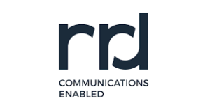 RR Donnelley logo white background